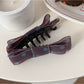 Beau - Sweet Bowknot Polka Dot Banana Clip