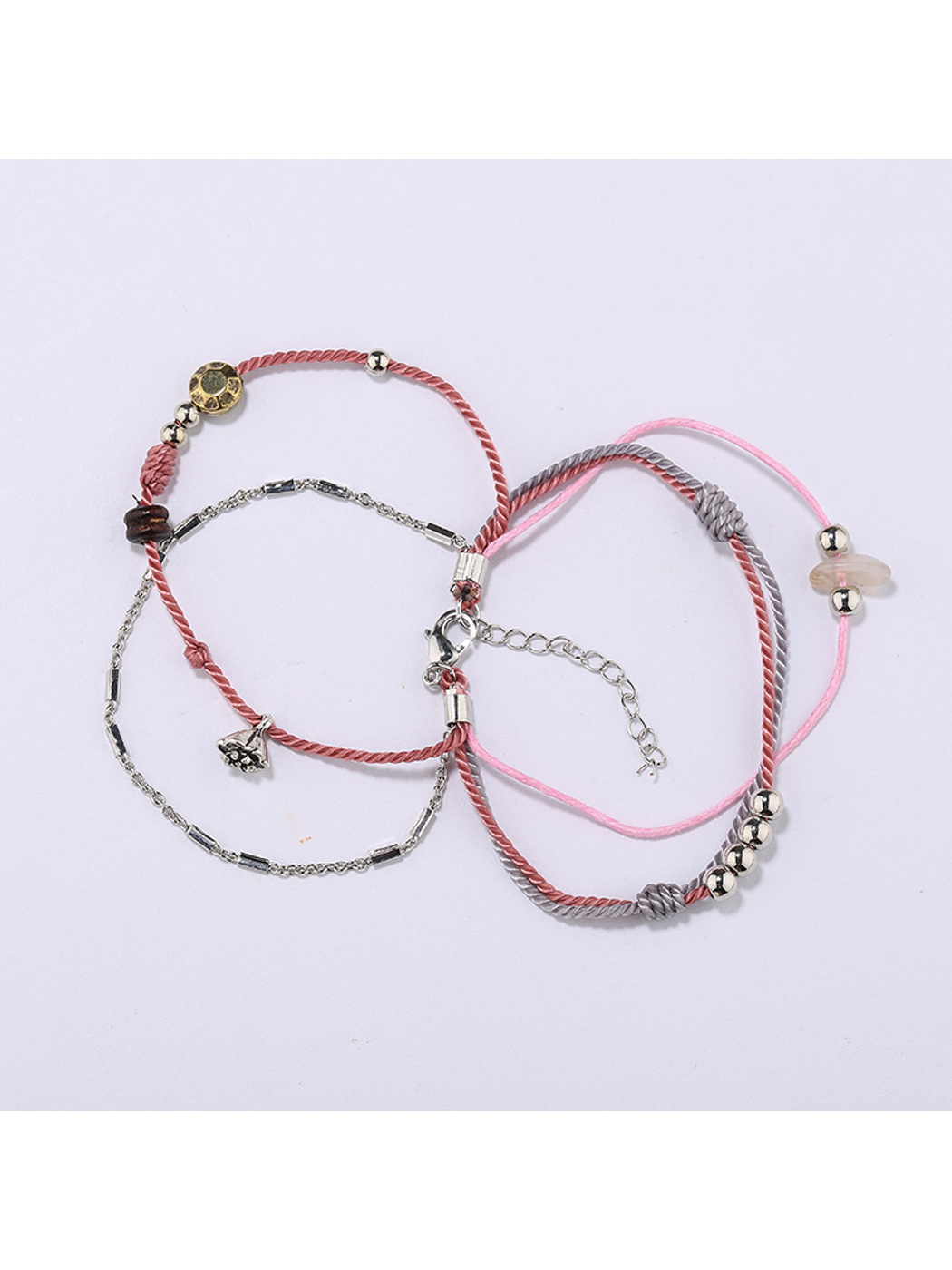 Lovra - Bohemian Beaded Rope Alloy Bracelet