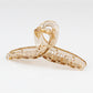Beau - Clear Solid Color Crisscross Claw Clip