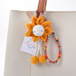 Keypus - Funny Orange Smile Sunflower Keychain