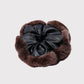 Gifty - Brown Fuzzy Color Block Scrunchie