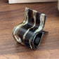 Beau - Textured Striped Acetate Elegant Ponytail Clip