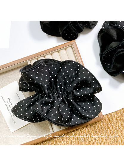 Gifty - Elegant Polka Dot Satin Hair Scrunchie