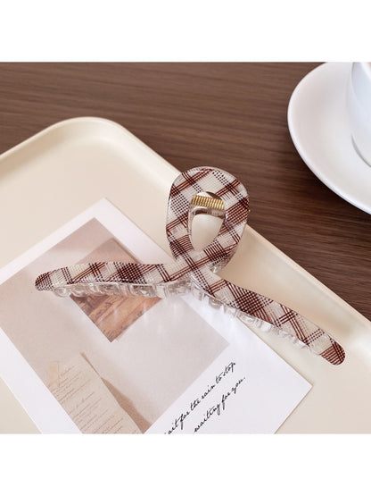 Beau - Transparent Grid Hair Clip