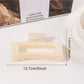 Beau - Solid Color Square Openwork Claw Clip
