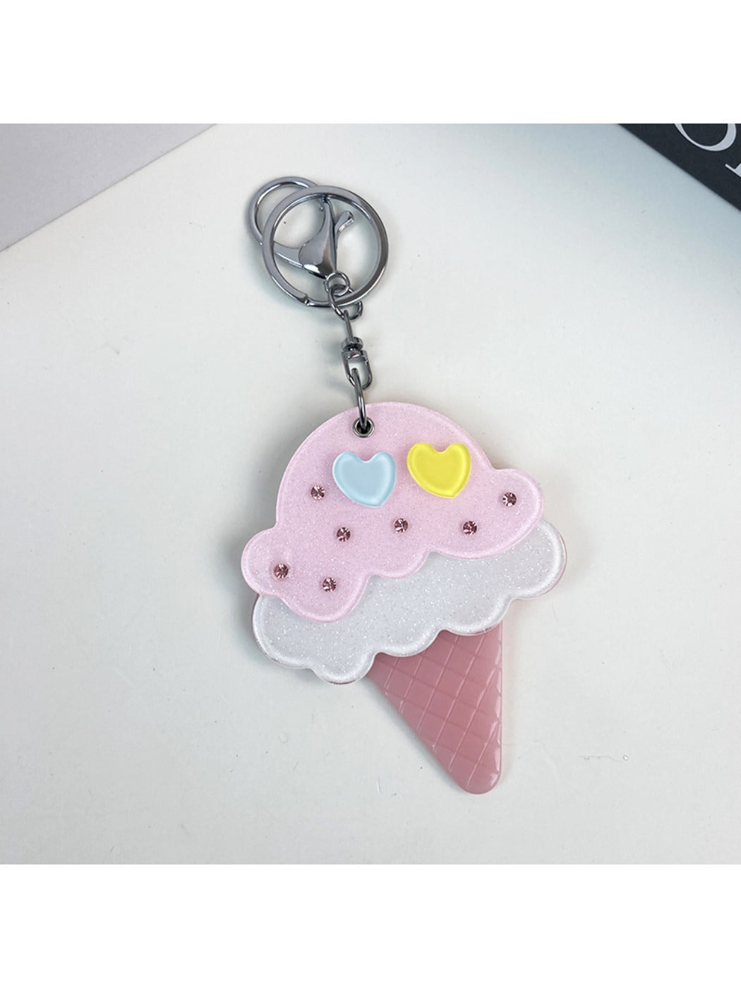 Keypus - Ice Cream Acrylic Mirror Keychain