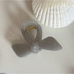 Beau - Solid Color Openwork Bow Shaped Claw Clip
