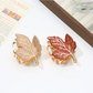Beau - Maple Leaf Style Plated Hair Claw Clip