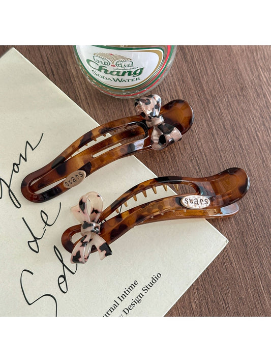 Beau - Bow Arc-Shaped Bar Hair Clip