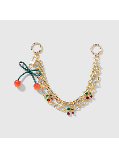 Keypus - Y2K Cherry Motif Chain Hanging Bag Charm