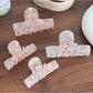Beau - Acetate Hair Claw Clip with Flower Design