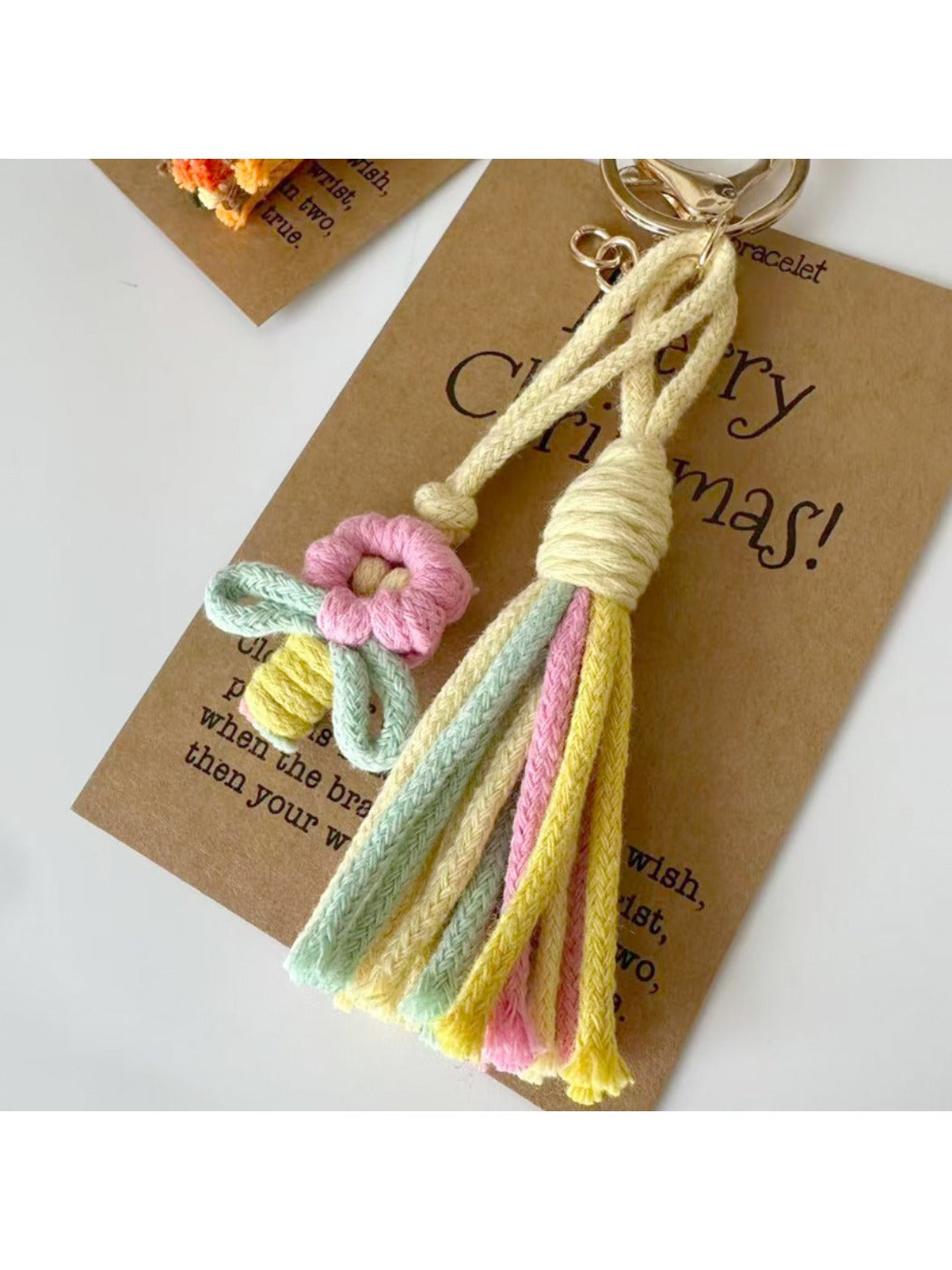 Keypus - Mini Flower Tassel Keychain