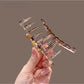 Beau - Transparent Beaded PVC Alloy Claw Clip
