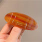 Beau - Simple Acetate Fiber Alloy Oval French Barrette