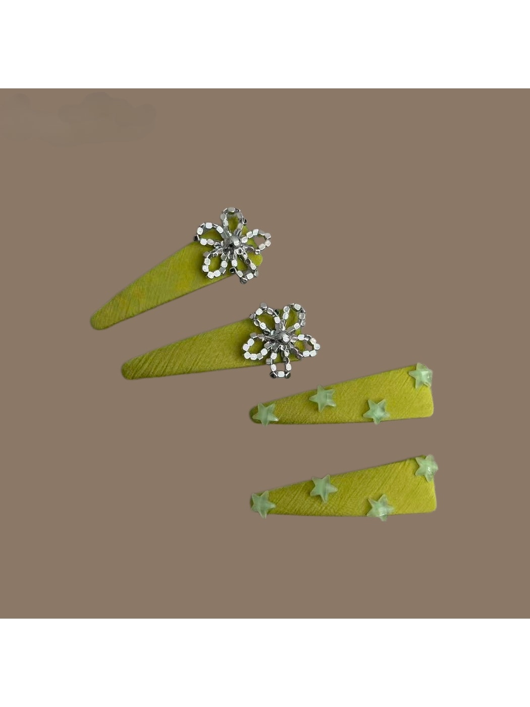 Beau - Sweet Style Flower Detail Alloy Hair Clip