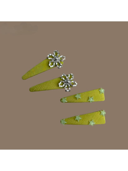 Beau - Sweet Style Flower Detail Alloy Hair Clip