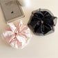 Gifty - Polyester Satin Finish Mesh Detail Scrunchie