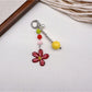 Keypus - Cartoon Beaded Printed Bag Charm Keychain