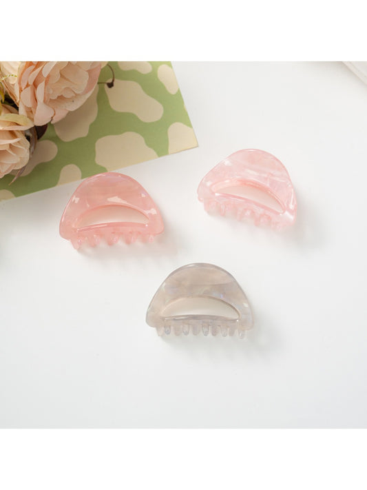 Beau - Macaron Openwork Half Moon Claw Clip