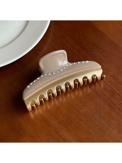 Beau - Vintage Acetate Line Detail Claw Clip
