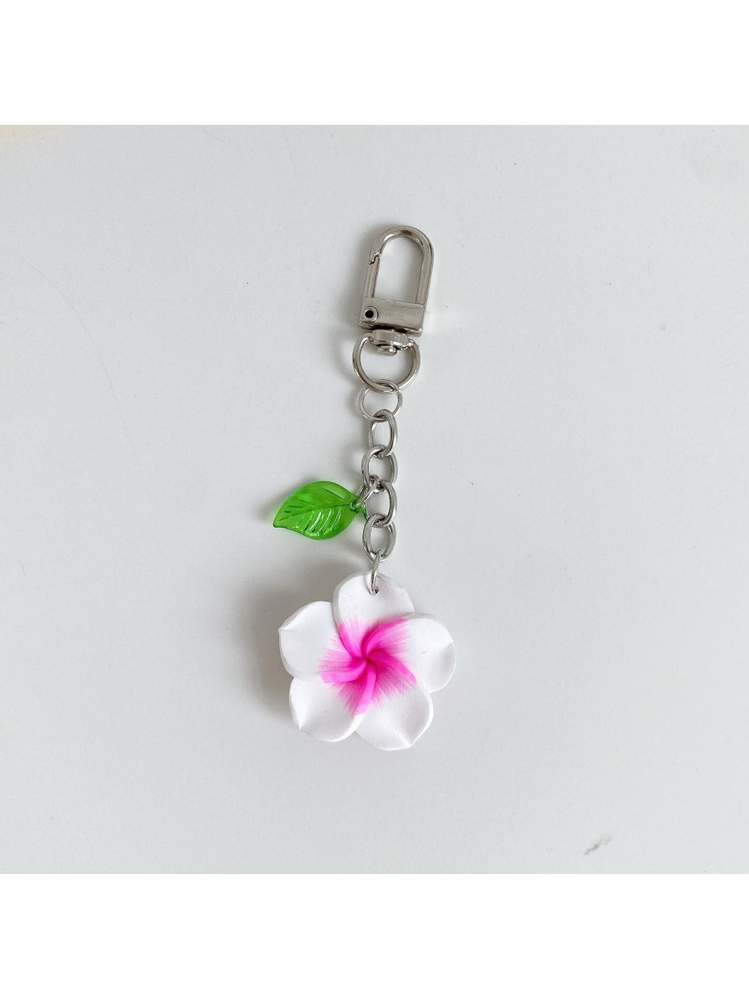 Keypus - Alloy Plastic Flower Pendant Bag Charm Keychain