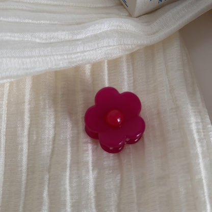 Beau - Acetate Flower Side Hair Claw Clip