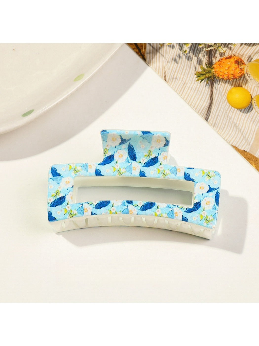 Beau - Floral Anti-slip Shark Hair Clip