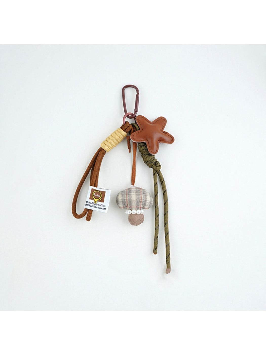 Keypus - Lucky Star Faux Leather Keychain