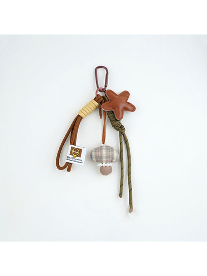 Keypus - Lucky Star Faux Leather Keychain