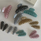 Beau - Glitter Star Pattern Acrylic Arc Claw Clip