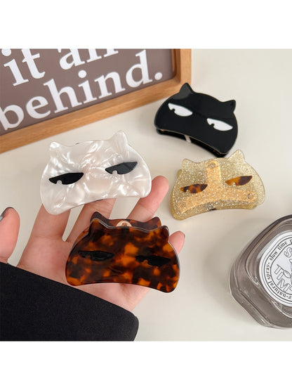 Beau - Slanted Eyes Cat Shape Hair Clip
