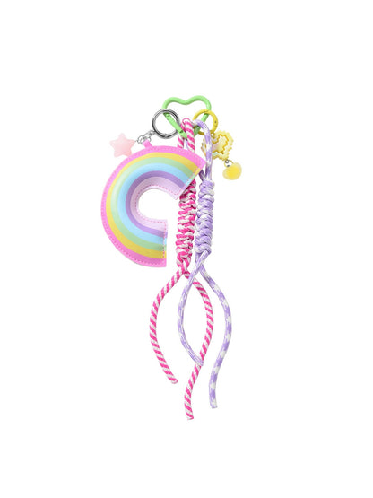 Keypus - Sweet Style Rainbow Bow Pendant Bag Charm Keychain
