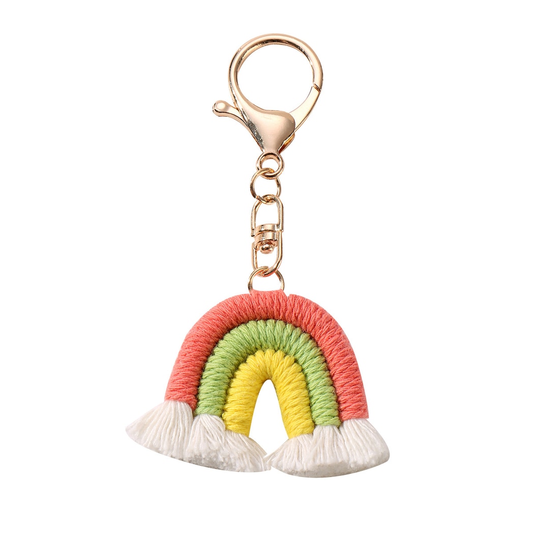 Keypus - Cute Rainbow Fringe Keychain