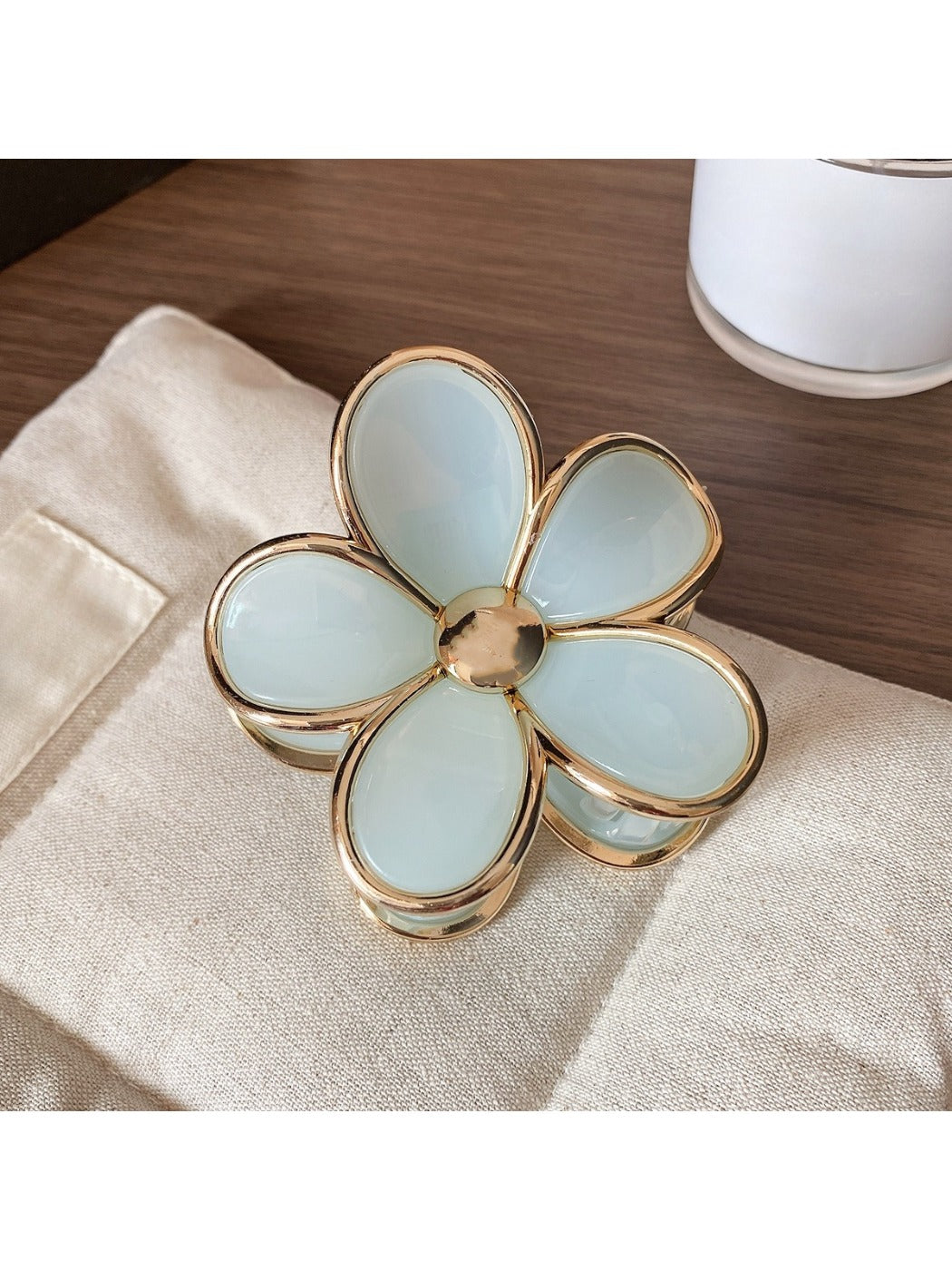 Beau - Five Petal Flower Hair Claw Clip