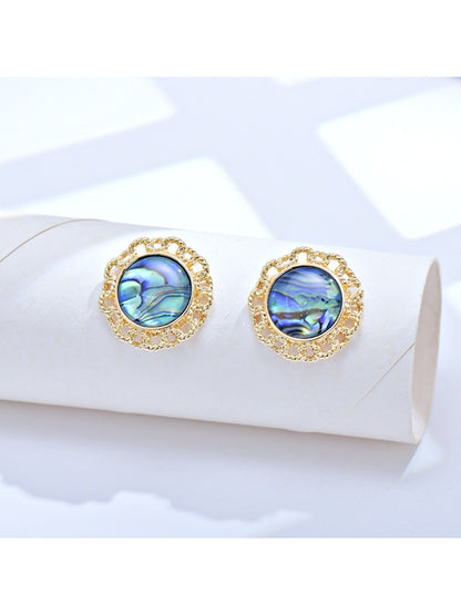 Earedge - Wave Patterned Openwork Hoop Earrings
