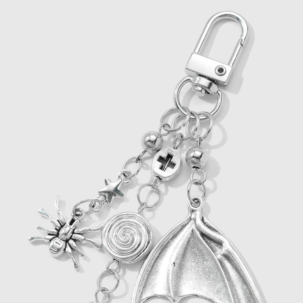 Keypus - Halloween Hand Bone and Cross Keychain