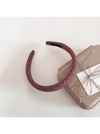 Gifty - Retro Elegant Plaid Hair Hoop