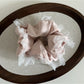 Gifty vintage tulle ruffle scrunchie shown with matching vintage accessories