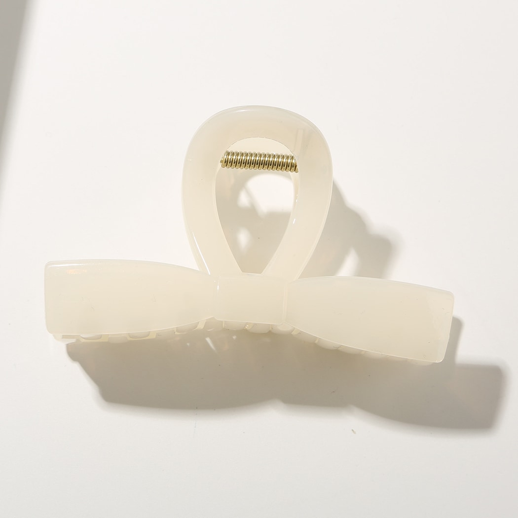 Beau - Minimal Bow Shape Women's Hair Claw Clip