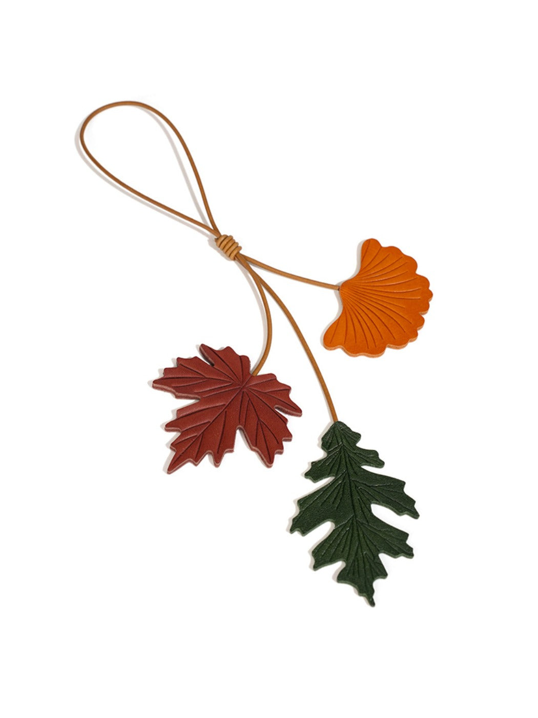Keypus - Botanical Leaf-Shaped Charm Keychain