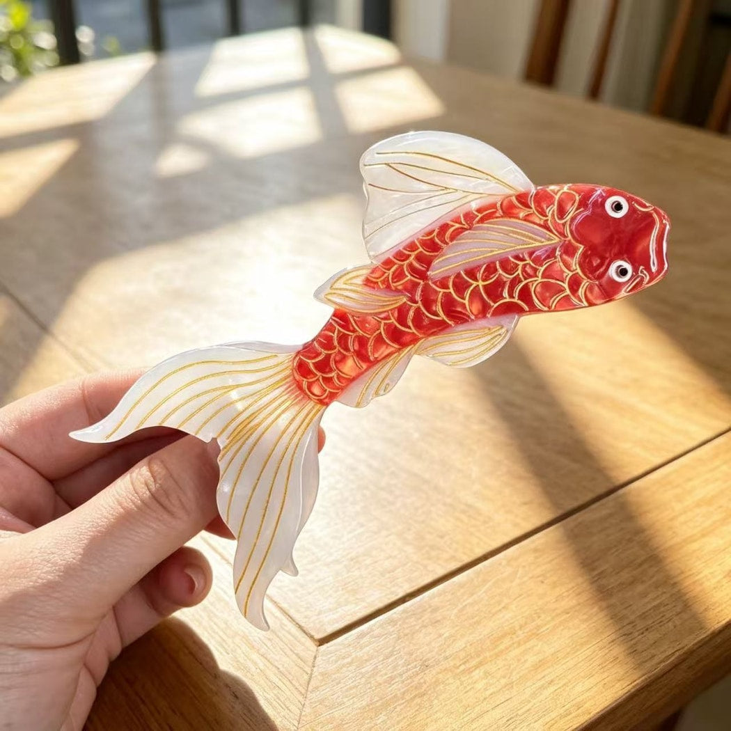 Beau - Koi Form Acetate Decorative Claw Clip