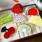 Beau - Geometric Fruit Ring Design PVC Hair Claw Clip