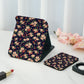 Mirroray - Floral Print Folding Desktop Makeup Mirror