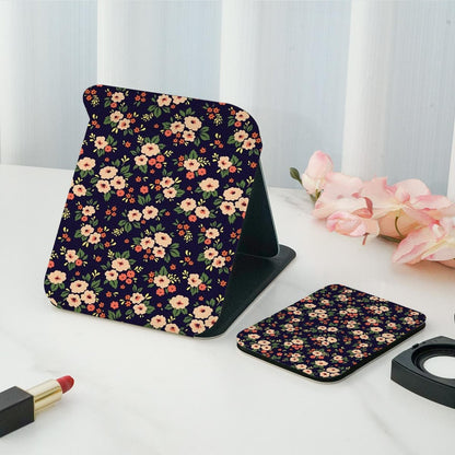 Mirroray - Floral Print Folding Desktop Makeup Mirror