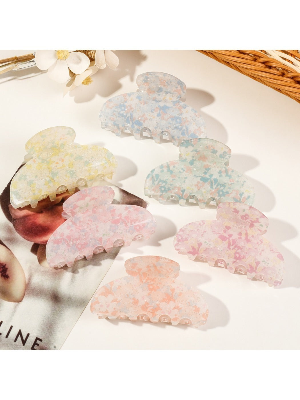 Beau - Small Fresh Floral Hair Clips