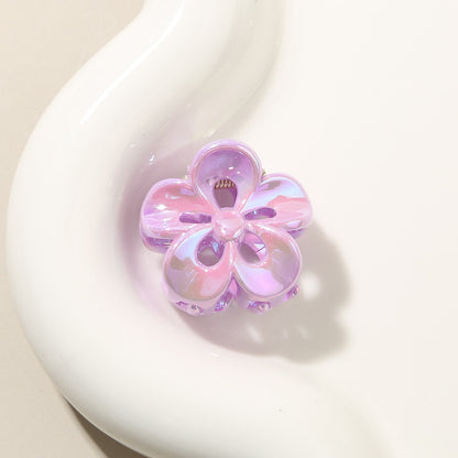 Beau - Glossy Petal Openwork PS Flower Claw Clip