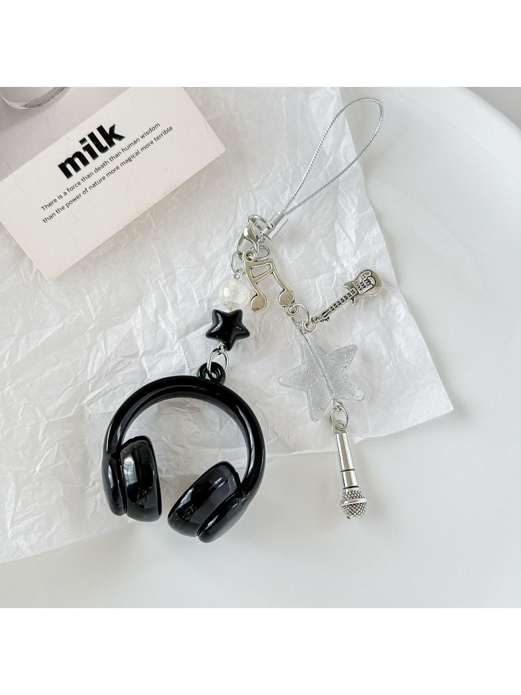 Keypus - Star Accent Headphone Bag Pendant Keychain