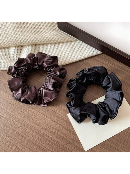 Gifty - High Elasticity Ruffled Satin Scrunchie