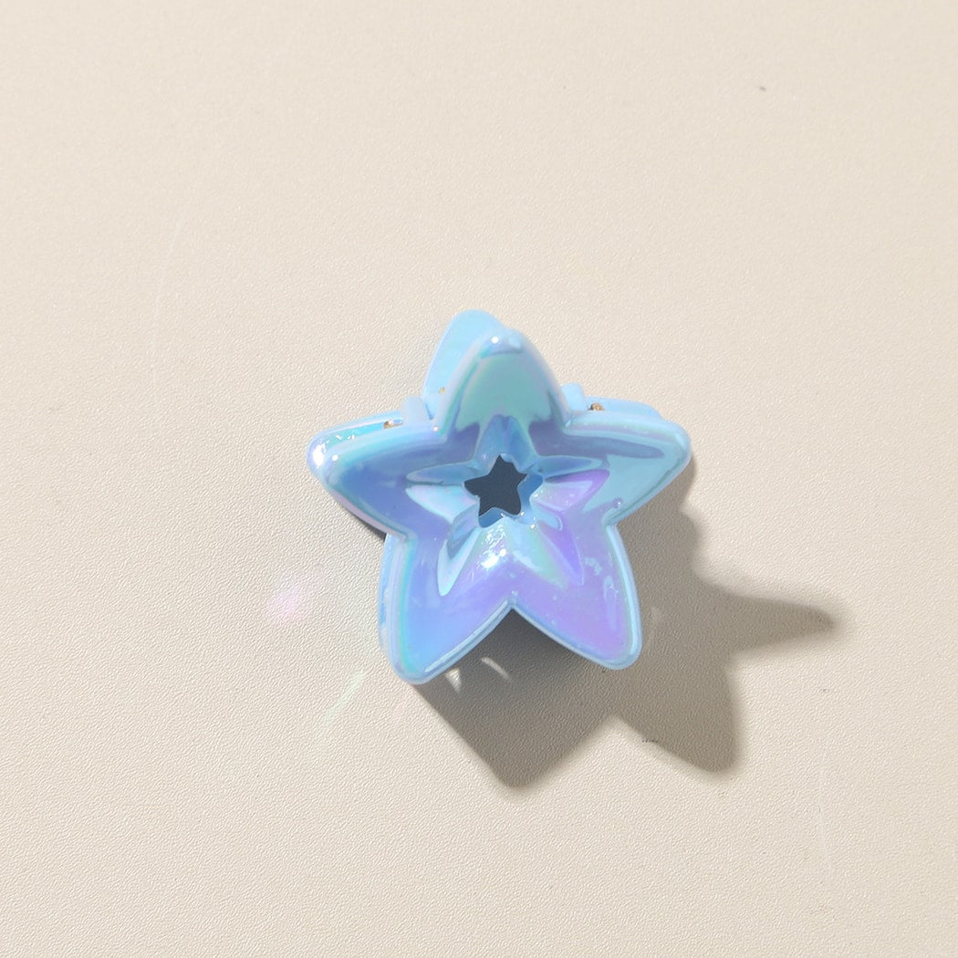 Beau - Glossy Star Shaped PS Decorative Claw Clip