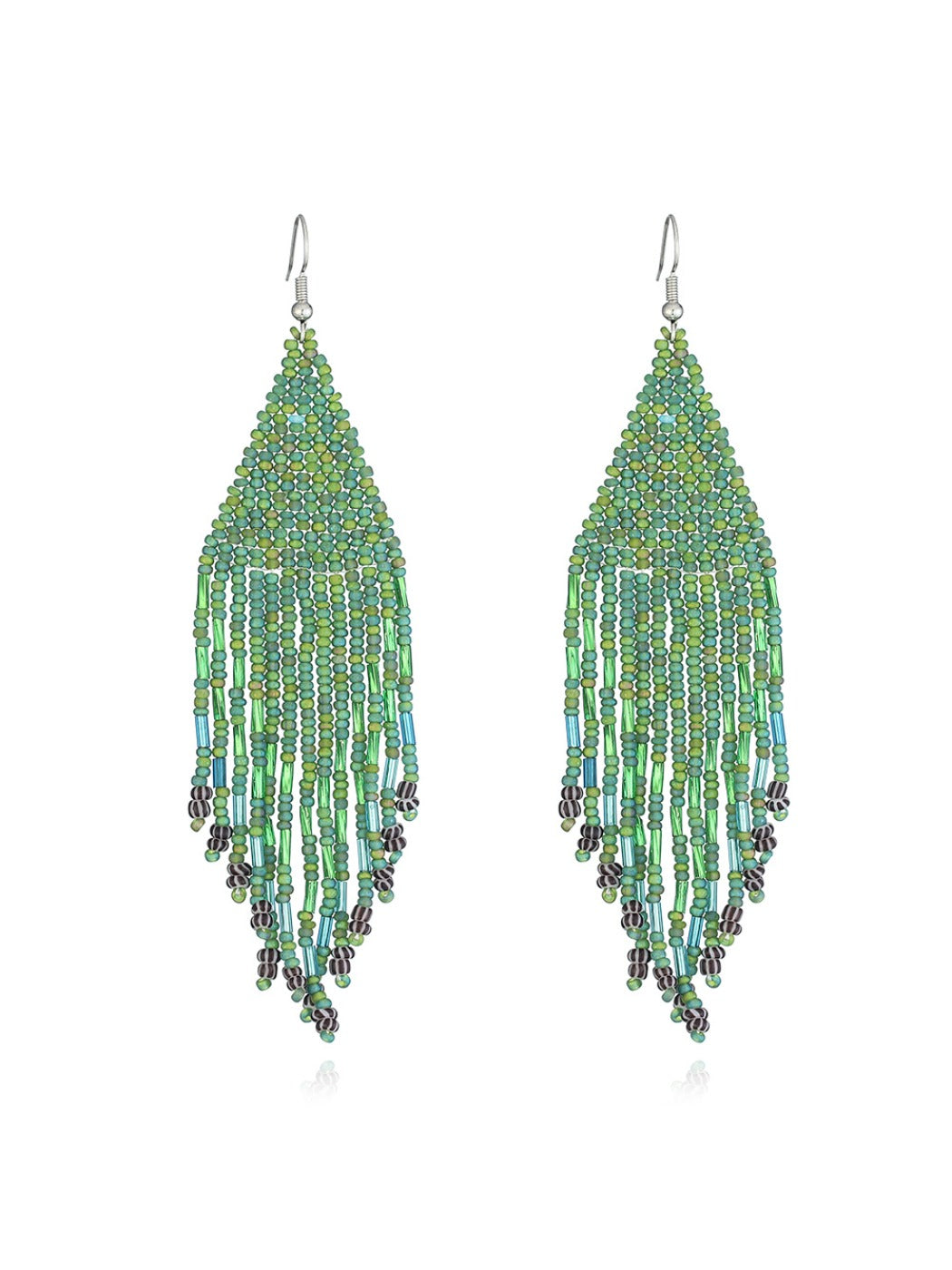Earedge - Seed Bead Fringe Earrings